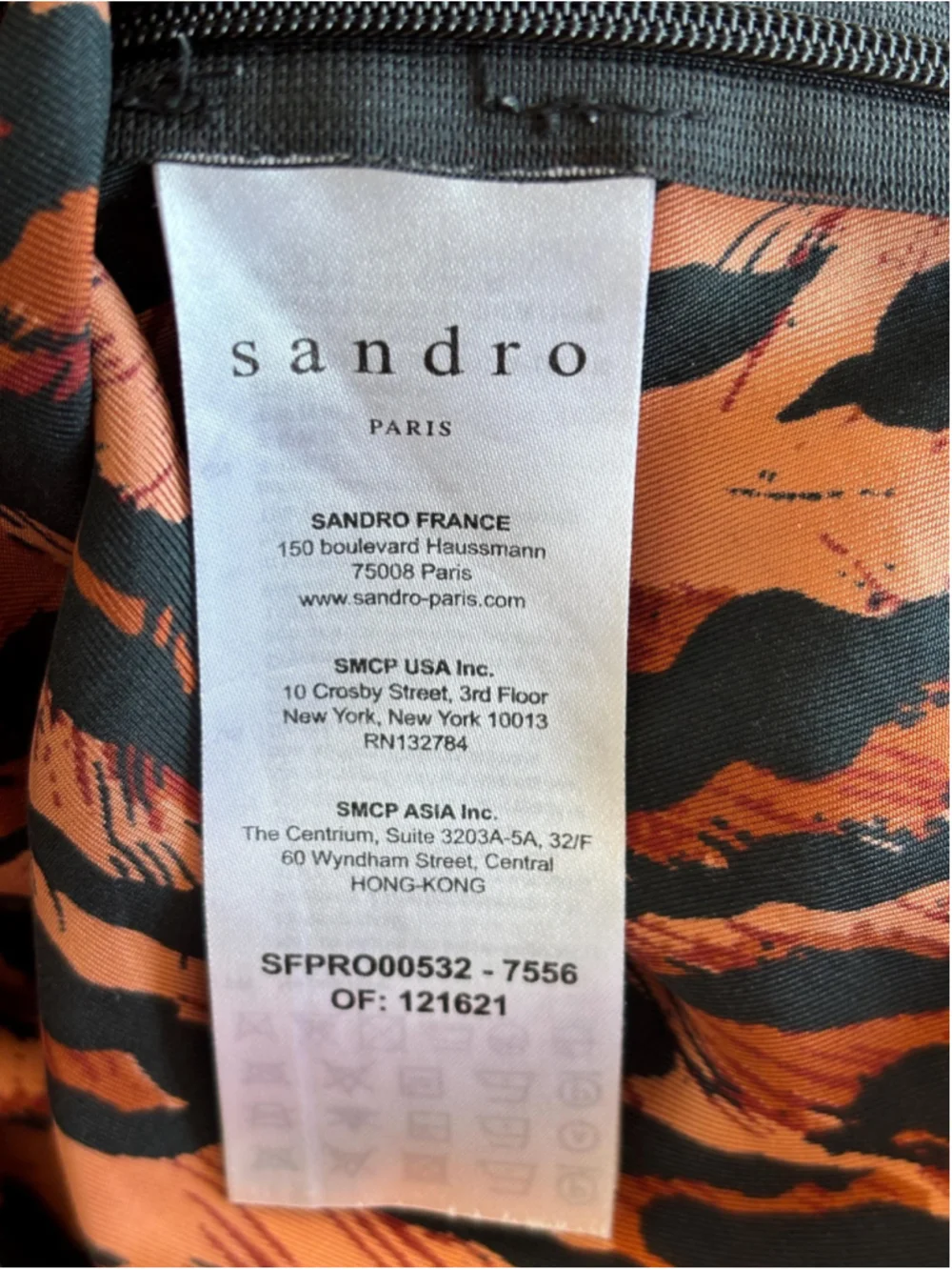 Sandro Paris Silk Leopard Print Dress FR 38 (M) V-Neck Puff Sleeve Mini Designer - Picture 7 of 9